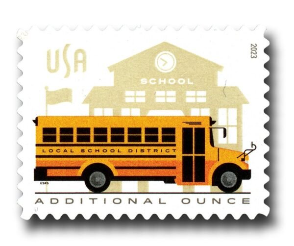 2023 Forever Additional Ounce School Bus (Sheet Stamp)