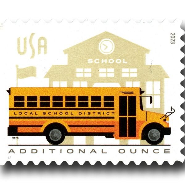 2023 Forever Additional Ounce School Bus (Sheet Stamp)