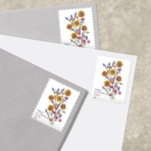 Sunflower Bouquet Stamps 2022