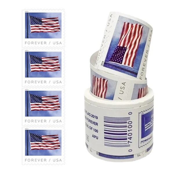 [ Rolls ] 2019 U.S. Flag Forever Stamps