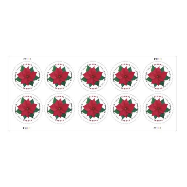 Global: Poinsettia Stamps 2018