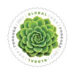 Global: Green Succulent Stamps 2017
