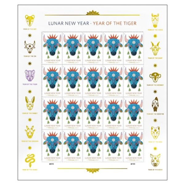 Lunar New Year: Year of the Ox Stamps 2021