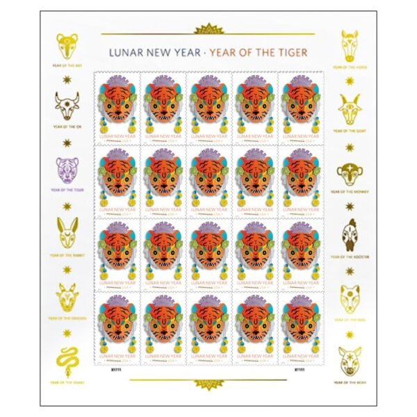 Lunar New Year: Year of the Tiger Stamps 2022