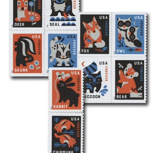 2025 Baby Wild Animals Forever Stamps