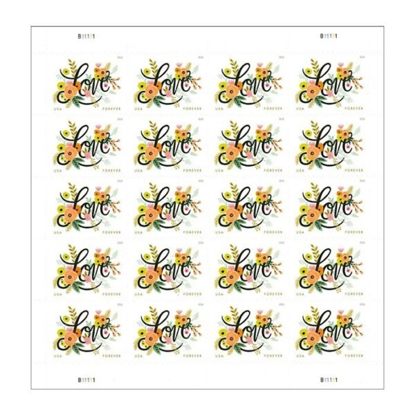 Love Flourishes Stamps 2018