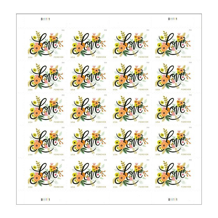 Love Flourishes Stamps 2018