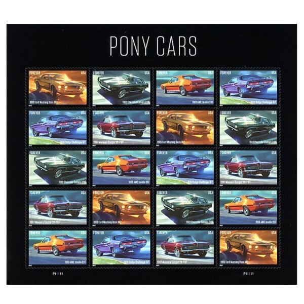 Pony Cars Stamps 2022