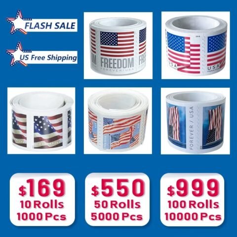 U.S. Flag Stamps - Big Discount