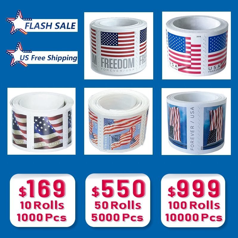 U.S. Flag Stamps - Big Discount