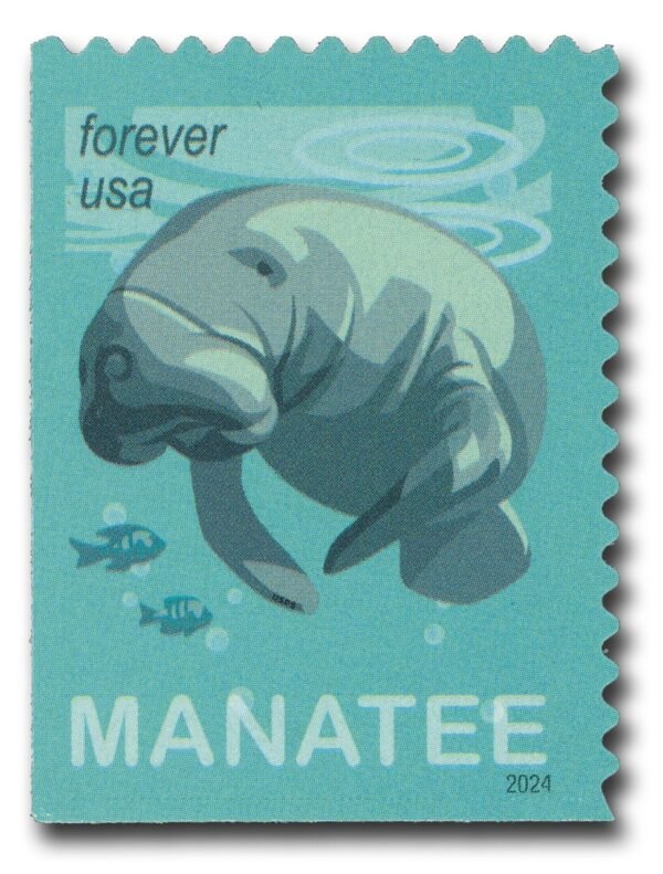 2024 First-Class Forever Stamp - Save Manatees