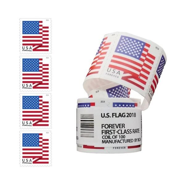 [ Rolls ] 2018 U.S. Flag Forever Stamps