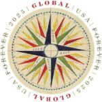 Usa 2025 Stamps Global Forever Compass Rose Sheet
