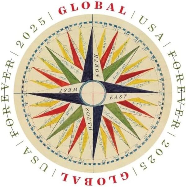 Usa 2025 Stamps Global Forever Compass Rose Sheet