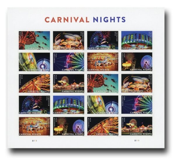 2024 Carnival Nights Forever Stamps
