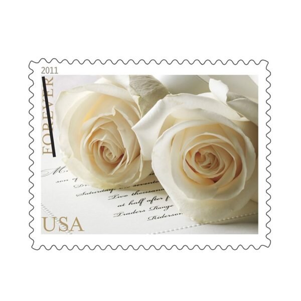 Wedding Roses Forever Stamps 2011