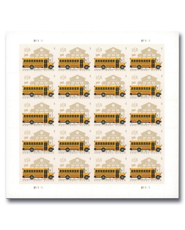 2023 Forever Additional Ounce School Bus (Sheet Stamp)